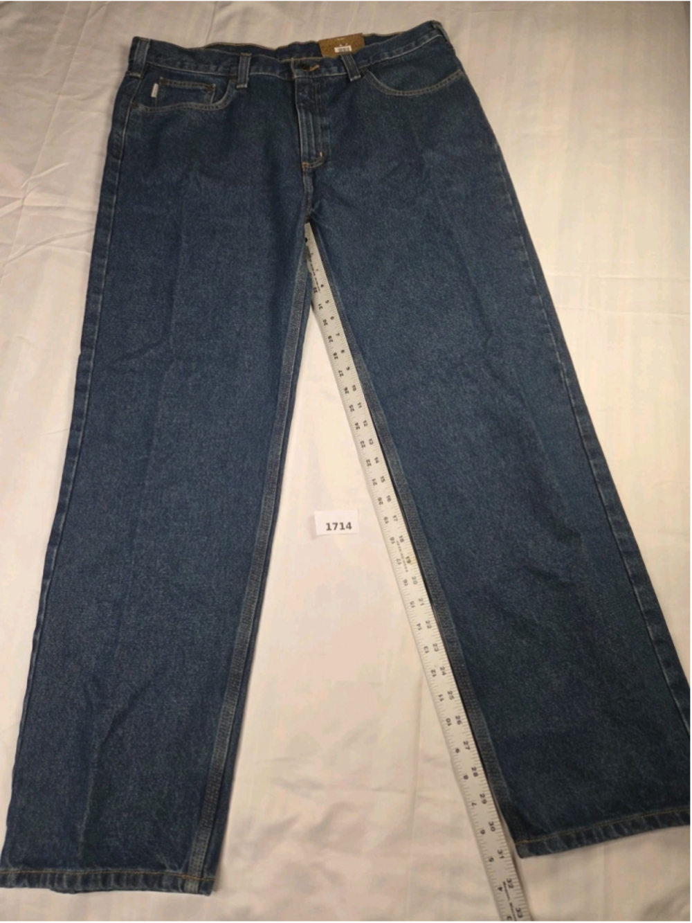Carhartt Men’s Relaxed Fit Straight Leg Jeans 38x32 Denim NWT #1714